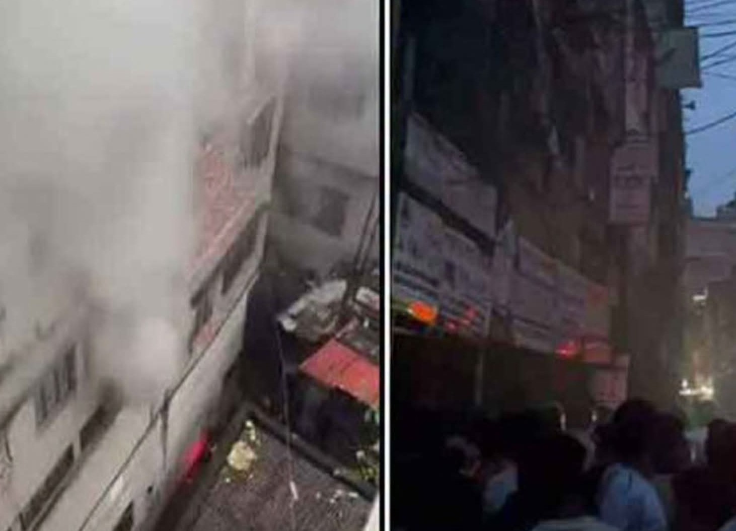 বংশালের মুকিমবাজারে হেলমেট গোডাউনে ভয়াবহ আগুন